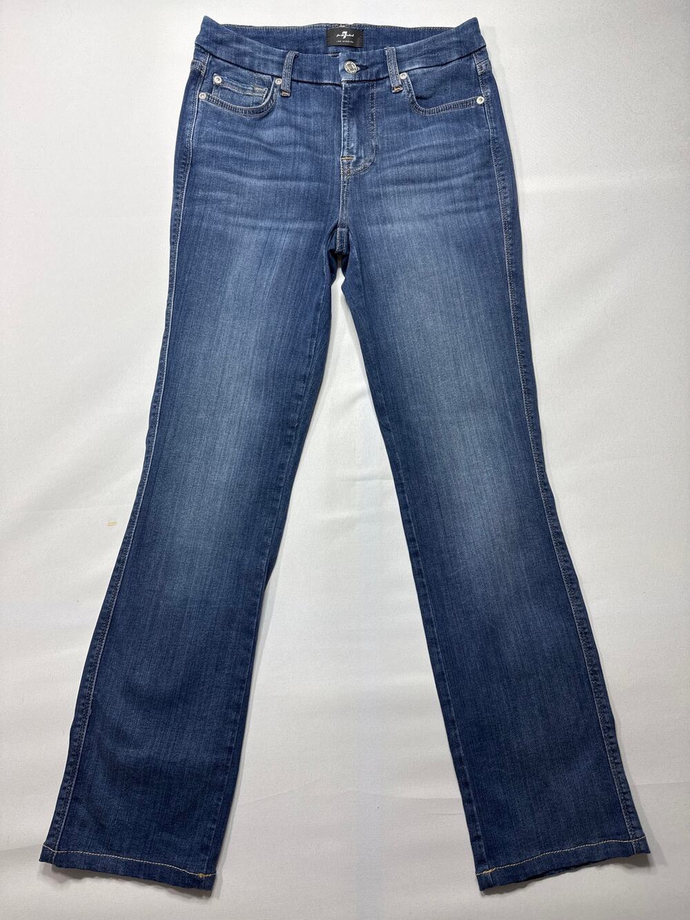 7 For All Mankind Los Angeles Women's Kimmie Straight Leg Blue Jeans -26 (27x29)